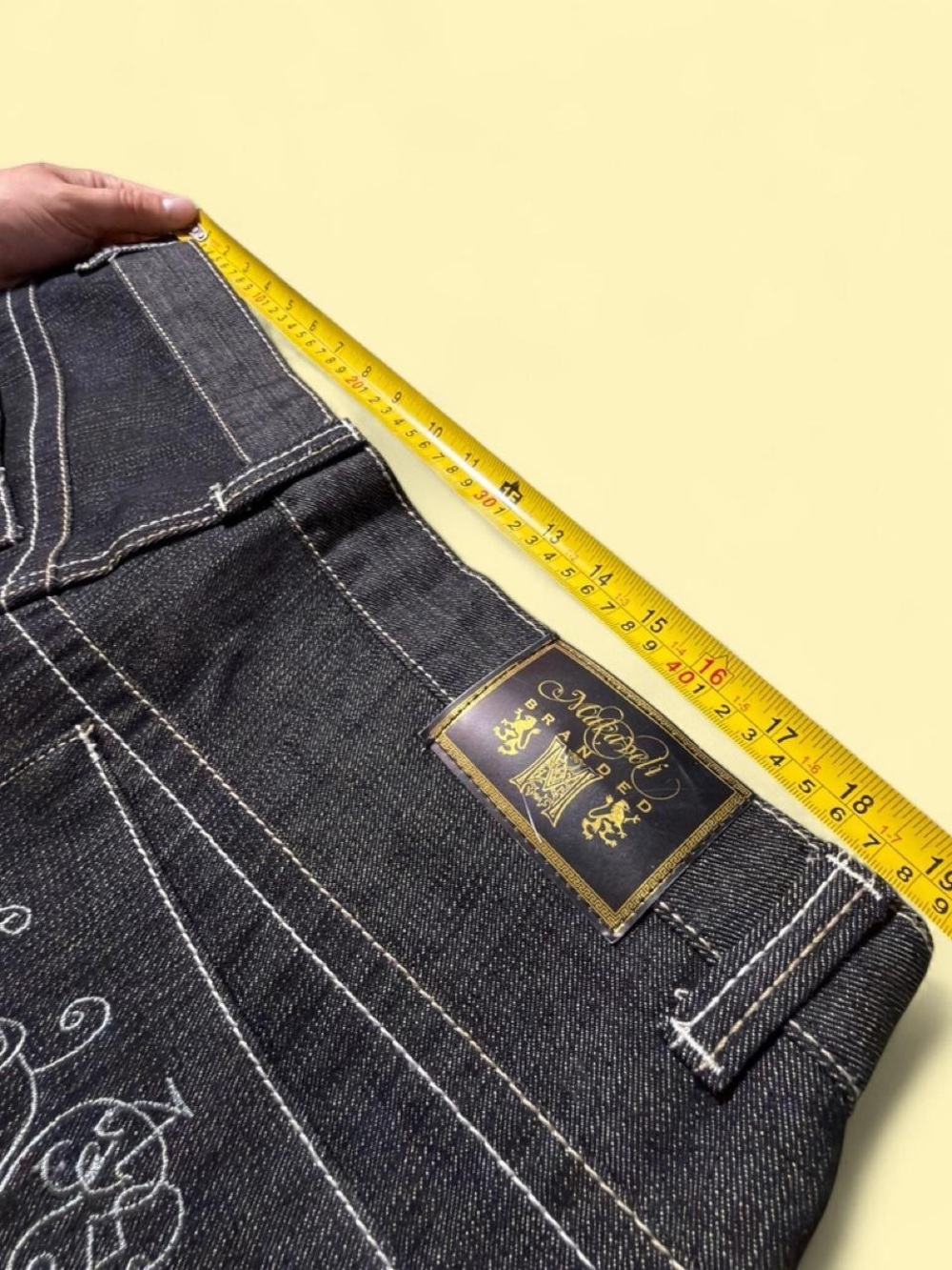 Makaveli Branded Baggy Vintage Y2K Jeans Black - Picture 6 of 8